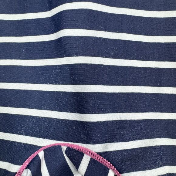 Hanna Andersson Rash Guard Girls 2 80 Blue White Striped Summer Beach‎ Vacation - Picture 6 of 9